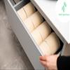Bazoo Luxury Bamboo Unbleached Toilet Tissue Paper - Plastic Free, Eco Friendly, Septic Safe, Biodegradeable Bath Tissue with Soft, Quick Dissolving 3 Ply Sheets - Double-Length Bamboo Toilet Rolls view 4