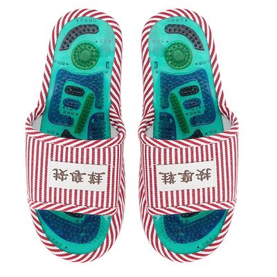 Acupressure Massage Slippers, Shiatsu Reflexology Sandals for Foot Acupoint Massage, Stress Relief (Female)