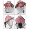 Summer Outdoor Camping Face Protection Net Mosquito Midge Insect Head Net, Anti-Mosquito Fly Insect Portable Head Net for Face and Neck,Grey 2 view 3