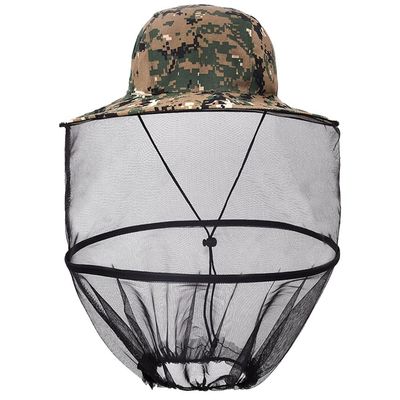 Mosquito Head Net Hat, Wide Brim Sun Protection Hats with Hidden Net Mesh Protection from Insect Bug Bee Mosquito Mesh Face Protection for Outdoor Fishing Climbing Hiking Planting,Camouflage 8