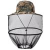 Mosquito Head Net Hat, Wide Brim Sun Protection Hats with Hidden Net Mesh Protection from Insect Bug Bee Mosquito Mesh Face Protection for Outdoor Fishing Climbing Hiking Planting,Camouflage 8 view 1
