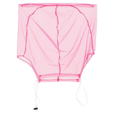 Summer Outdoor Camping Face Protection Net Mosquito Midge Insect Head Net, Anti-Mosquito Fly Insect Portable Head Net for Face and Neck,Pink