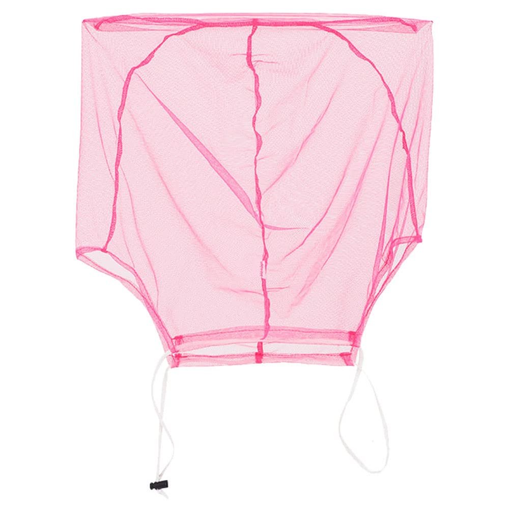 Summer Outdoor Camping Face Protection Net Mosquito Midge Insect Head Net, Anti-Mosquito Fly Insect Portable Head Net for Face and Neck,Pink
