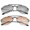 2 Pairs Bifocal Reading Glasses UV400 Protection Sunglasses Outdoor Sun Readers Blue Light Blocking Eyeglasses Classic Tinted Shades for Men and Women Classic Eyewear Retro Stylish Driving Safety 1.50 view 1