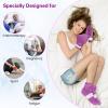 SuzziPad Cold Therapy Socks & Hand Ice Pack, Cold Gloves for Chemotherapy Neuropathy, Chemo Care Package for Women and Men, Ideal for Plantar Fasciitis, S/M, Purple view 2
