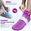 SuzziPad Cold Therapy Socks & Hand Ice Pack, Cold Gloves for Chemotherapy Neuropathy, Chemo Care Package for Women and Men, Ideal for Plantar Fasciitis, S/M, Purple view 3