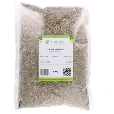 Mimea Yarrow Herb Cut | 5kg | Quality Ingredients | Natural Herb for Teas, Infusions, and Skincare | 100% Natural |No Artificial Additives