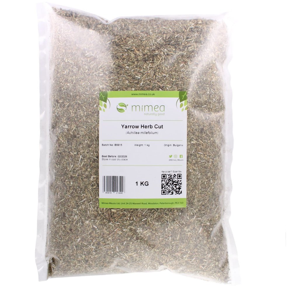 Mimea Yarrow Herb Cut | 5kg | Quality Ingredients | Natural Herb for Teas, Infusions, and Skincare | 100% Natural |No Artificial Additives