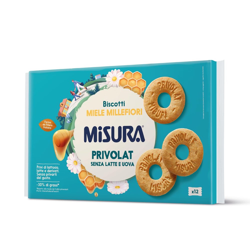 Misura Miele Privolat Biscuits | Milk and Egg Free | 400 g Pack