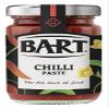 BART Red Chilli Paste Jar - Pack of 6 x 95g - Hot Chilli Paste Ideal for Indian Curries & Mexican Stews - Spicy Hot Heat - Vegan & Gluten Free view 1