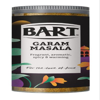 BART Garam Masala Jar - Pack of 5 x 83g - With Hints of Coriander & Cumin - Ideal for Curry When Cooking - Mild Heat