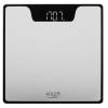 Adler AD8174s Digital Bathroom Scales - Electronic Body Scales with High Precision Sensors and Tempered Glass - Contrast LED Display - Batteries Included - Silver view 1