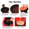 Refillable Coffee Capsules, Stainless Steel Coffee Pods Compatible with Tassimo Machines (60ML Red +Tamper) view 4