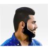 1pc Beard Shaping Tool Hair Liner Template Pro Stencil Comb Shaper for Styling with Trimmer,Razor or Clippers for Man(Black) view 2