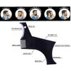 1pc Beard Shaping Tool Hair Liner Template Pro Stencil Comb Shaper for Styling with Trimmer,Razor or Clippers for Man(Black) view 3
