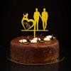 Mr And Mr Wedding Cake Topper With Dog Cat Silhouette Beach Custom Name Date Two Grooms Cake Topper Two Husbands Wedding Anniversary Party Decorations Love Gay Men Marriage Gifts Glitter Gold view 1