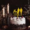 Mr And Mr Wedding Cake Topper With Dog Cat Silhouette Beach Custom Name Date Two Grooms Cake Topper Two Husbands Wedding Anniversary Party Decorations Love Gay Men Marriage Gifts Glitter Gold view 2