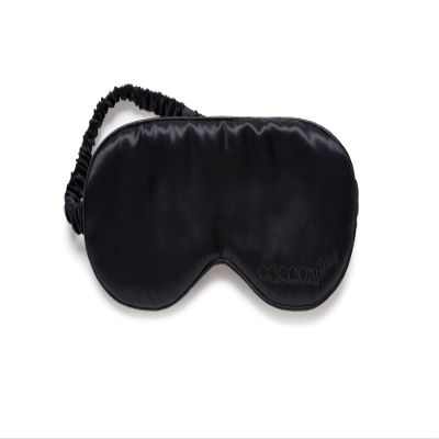 100% Mulberry Silk Eye Mask in Black