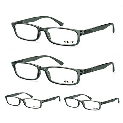 LUFF Unbreakable Reading Glasses for Women,4PCS Blue Light Blocking Reading Glasses Men,Comfortable Spring Hinge Readers