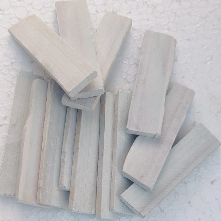 VRINDAVANBAZAAR.COM White Broad Slate Bars- 1 kg