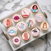24 Aesthetic Nurse Cupcake Toppers, Edible Beauty Cake Decorations, Aesthetic Practitioner Theme 24 x 1.5 Inch 4cm Uncut view 1