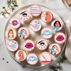 24 Aesthetic Nurse Cupcake Toppers, Edible Beauty Cake Decorations, Aesthetic Practitioner Theme 24 x 1.5 Inch 4cm Uncut view 2