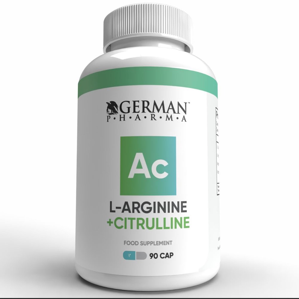 L-Arginine & Citrulline 1845mg, High Strength Capsules, 90 Vegetarian Capsules - Made in The UK