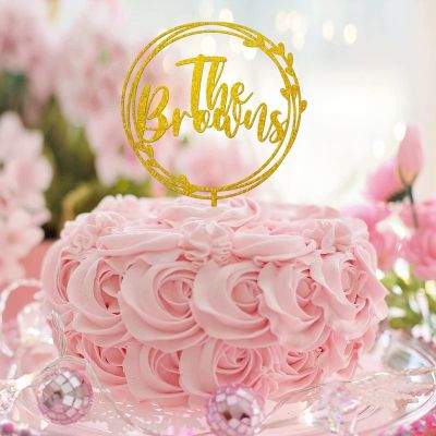 Mr & Mrs Wedding Anniversary Cake Topper Silhouette Custom Funny Bride and Groom Cake Decoration for Wedding Bridal Shower Party Decoration Engagement Gifts for Couples Gold
