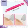 Candure Tweezers Professional Slanted Eyebrow Tweezer for Facial Hair Women & Men Stainless Steel Precision Tweezers for Plucking,Shaping,Brow,Chin & Ingrown Hair 1pc view 3