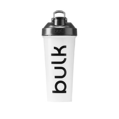 Bulk Iconic Clear 750ml Shaker Bottle, Lump-Free Wire Mixing Ball, Leak-Proof Screw-Top with Handle, BPA-Free, Dishwasher Safe, Protein, BCAA & Gym Supplements