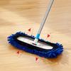 TOMYEUS Chenille Mop for Cleaning Floor Dust Window Washing Home Mop with 59" Aluminum Alloy Long Handle and 2 Mop Head Chenille Car Cleaning Kit (Color : 1.5m rod with 1 pad) view 3