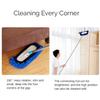 TOMYEUS Chenille Mop for Cleaning Floor Dust Window Washing Home Mop with 59" Aluminum Alloy Long Handle and 2 Mop Head Chenille Car Cleaning Kit (Color : 1.5m rod with 1 pad) view 4