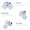 Healeved 4pcs Multi-Function Portable Tampon Holder Stylish Sanitary Napkin Storage Bags for School Office Outdoor Use Convenient Wear-Resistant Design Lovely Patterns Check Triangle Green view 3