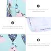 Healeved 4pcs Multi-Function Portable Tampon Holder Stylish Sanitary Napkin Storage Bags for School Office Outdoor Use Convenient Wear-Resistant Design Lovely Patterns Check Triangle Green view 4