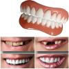 MXRFACTory Dentures Silica Gel Multi-Functional Temporary Tooth Repair Kit Detachable Snap Covering Missing Teeth Denture Filling Kit Cosmetic Top and Bottom Veneers Men and Women,2pairs view 3