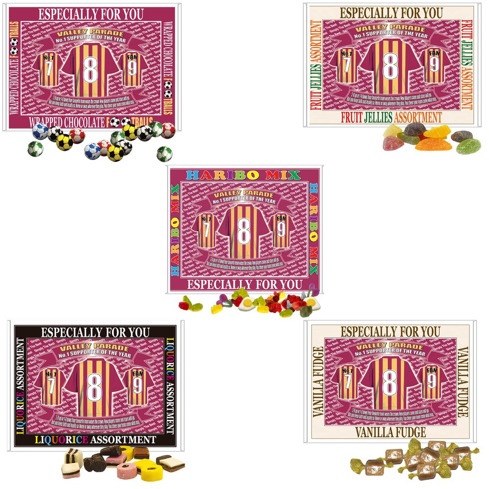 Bradford City Football Shirt Gift Boxed Sweets