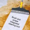 2 in 1 Cleaning Brush Scrubbing Brush with Long Handle Adjustable V-Shaped Floor Brush Scrubber 120 Degree Triangular Rotating Brush Head Rotating Kitchen Brush for Cleaning Joints view 4
