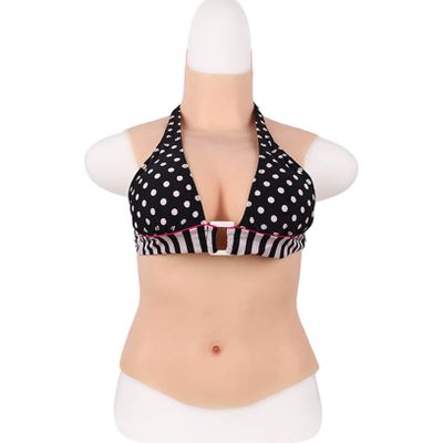 Silicone Breast Form Realistic Cotton Filled Z Cup Realistic Breastplates Artificial Prosthesis Breastplate Artificial Crossdressers Transgender Faux Breastplate, Asian Yellow