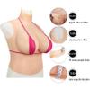 Silicone Breast Form Realistic Silicone Filled D Cup Realistic Breastplates Artificial Prosthesis Crossdresser Transgender Mastectomy Enhancement Breastplate Faux, Ivory view 2