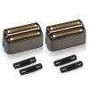 2 Pack Shaver Replacement Foil and Cutters compatible with BaBylissPRO Double FXFS2 Metal shaver foil replacement,Black view 1