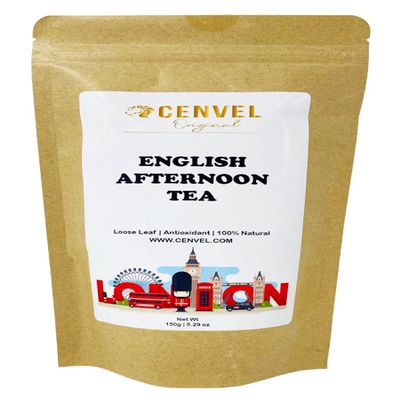 CENVEL English Afternoon Tea | City of London Scenes Loose-Leaf Black Tea in Resealable Pouch | Great Gift for Loved Ones (150g, London Heritage)
