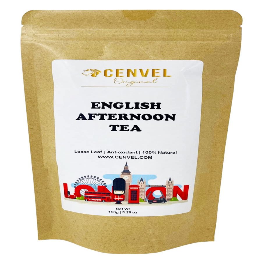 CENVEL English Afternoon Tea | City of London Scenes Loose-Leaf Black Tea in Resealable Pouch | Great Gift for Loved Ones (150g, London Heritage)