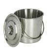 12L Stainless Steel Bucket Large Capacity Household Portable with Lid Bucket Oil Bucket Kitchen Bucket Food Bucket Water Storage Hotel Restaurant Iron Bucket Bucket view 1