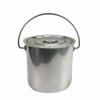 12L Stainless Steel Bucket Large Capacity Household Portable with Lid Bucket Oil Bucket Kitchen Bucket Food Bucket Water Storage Hotel Restaurant Iron Bucket Bucket view 3