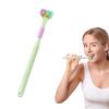 Eayoly 3-Headed Tooth Brush - Soft Bristle Toothbrush with 3 Head Design, Triple Toothbrush for Autistic & Special Needs Adults and Kids view 1