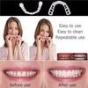 MXRFACTory Dentures Instant Veneers Snap On Tooth Cosmetic Silicone Tooth Whitening Temporary Prosthesis Teeth Reusable Top Bottom False Dental Braces Covering for Men and Women,1pairs view 3