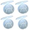 MXRFACTory Fake Teeth Instant Veneers Silica Gel Teeth Top Bottom Dentures Silicone Tooth Reusable Temporary Dentures Teeth Braces Covering for Men and Women For Bad Teeth,4pairs view 1