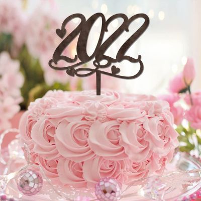 2022 Graduation Graduate Cake Toppers Wood For College University Graduate Decor Cake Topper Graduation Cap Grad Gifts For Women/Men