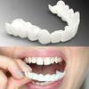 MXRFACTory Prosthesis Teeth Instant Veneers Natural Tones Adjustable Dentures Top Bottom Temporary Denture Cosmetic Comfort Fit Snap-On Quick Fit Dentures for Missing Teeth,7pairs view 2
