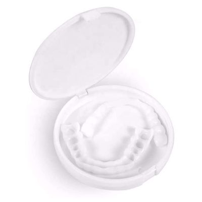 MXRFACTory Dental Prosthesis Instant Veneers Natural Tones Temporary Top Bottom Dentures Cosmetic Dental Comfort Fit Snap on Teeth Whitening For Bad Teeth Broken Teeth Men and Women,1pair